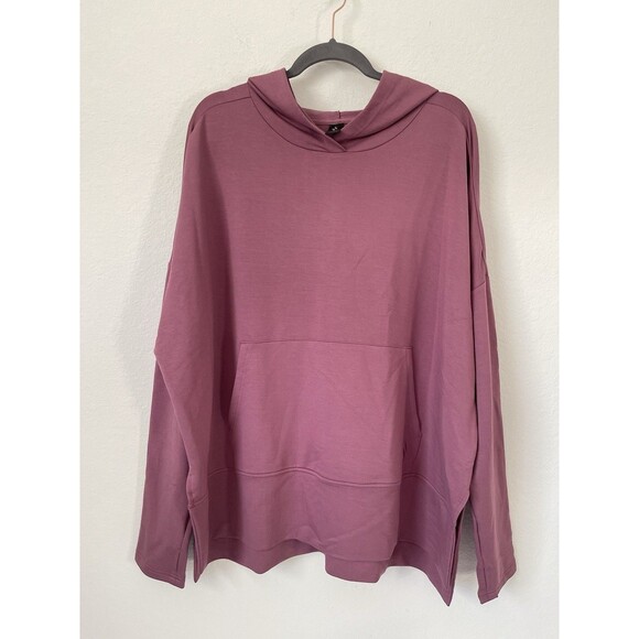 Skechers GO LOUNGE Awakened‎ Women's Hoodie Burgundy NWT Size 3X Cozy Soft - Picture 1 of 14